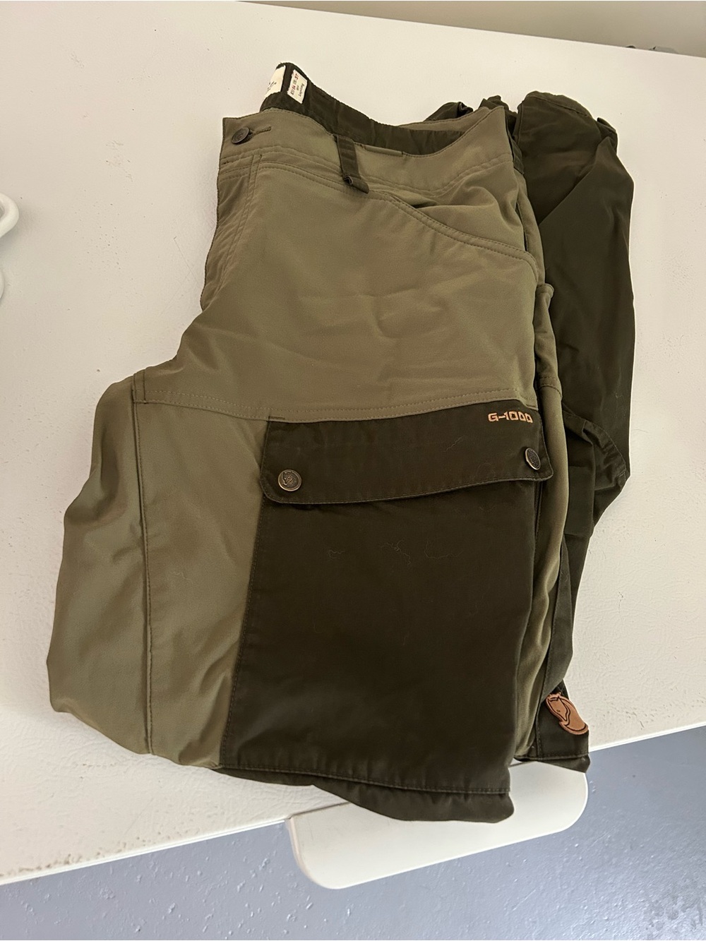 Fjallraven Two-Tone Olive Green Cargo Pants